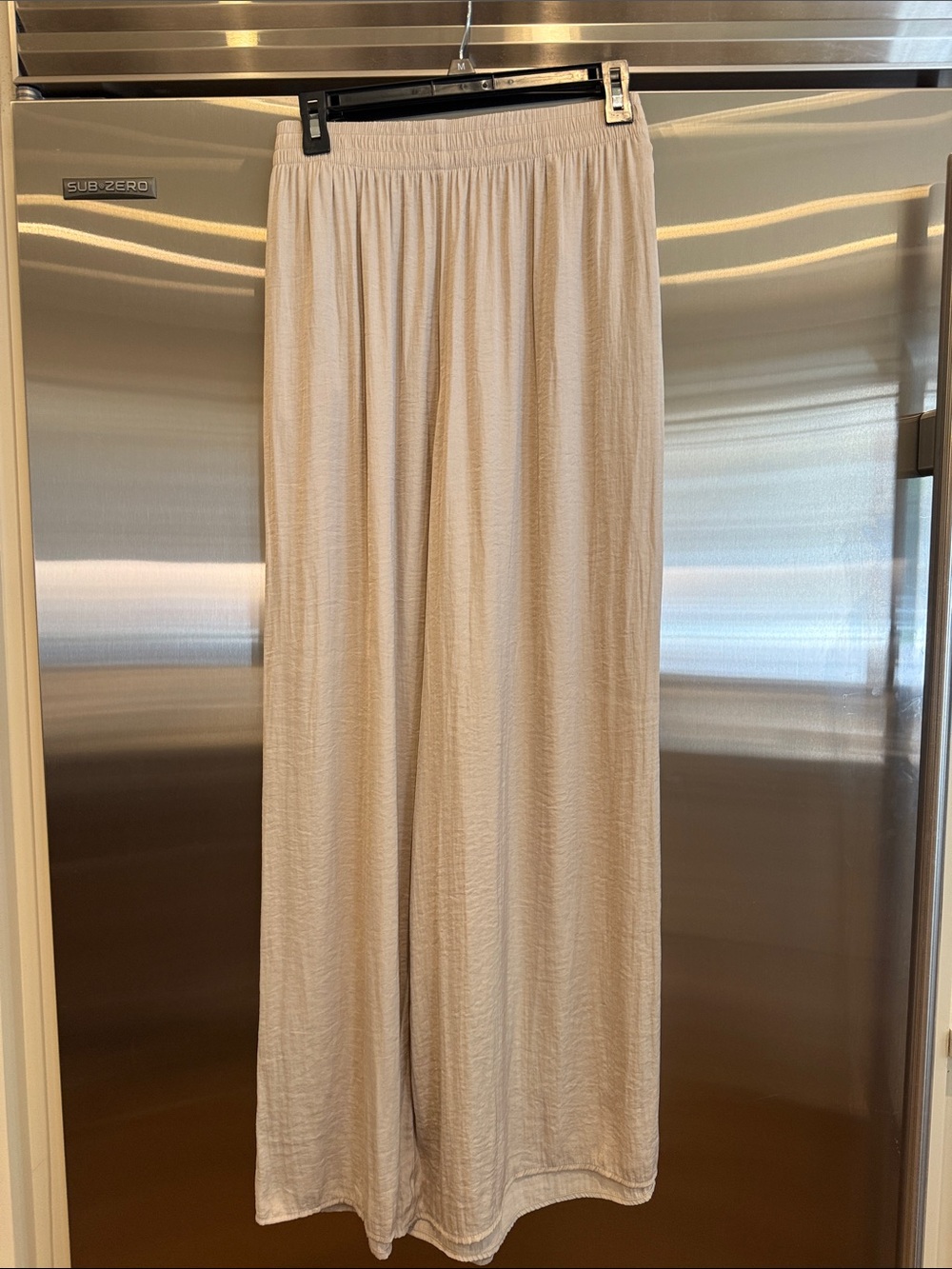 ZARA NWoT Cream Wide Leg Pull-On Pants Size Medium